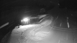 Modrá sjezdovka - dojezd k lanové dráze