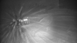 Modrá sjezdovka - dojezd k lanové dráze