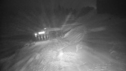 Modrá sjezdovka - dojezd k lanové dráze