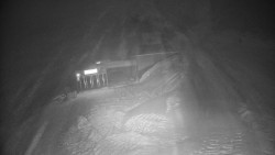 Modrá sjezdovka - dojezd k lanové dráze