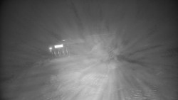 Modrá sjezdovka - dojezd k lanové dráze