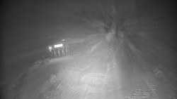 Modrá sjezdovka - dojezd k lanové dráze