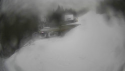 Modrá sjezdovka - dojezd k lanové dráze