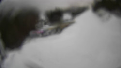 Modrá sjezdovka - dojezd k lanové dráze