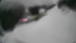 Modrá sjezdovka - dojezd k lanové dráze