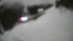 Modrá sjezdovka - dojezd k lanové dráze