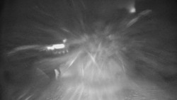 Modrá sjezdovka - dojezd k lanové dráze