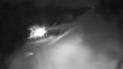 Modrá sjezdovka - dojezd k lanové dráze