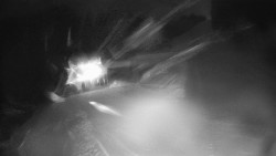 Modrá sjezdovka - dojezd k lanové dráze