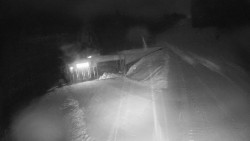 Modrá sjezdovka - dojezd k lanové dráze