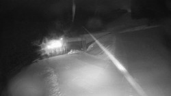 Modrá sjezdovka - dojezd k lanové dráze