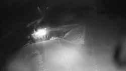 Modrá sjezdovka - dojezd k lanové dráze