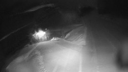 Modrá sjezdovka - dojezd k lanové dráze