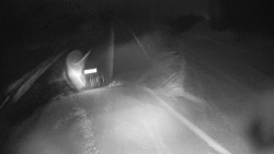 Modrá sjezdovka - dojezd k lanové dráze