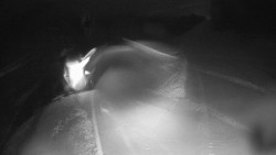 Modrá sjezdovka - dojezd k lanové dráze