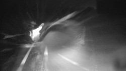 Modrá sjezdovka - dojezd k lanové dráze