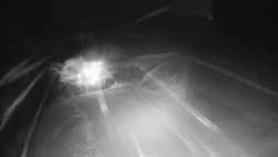 Modrá sjezdovka - dojezd k lanové dráze