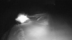 Modrá sjezdovka - dojezd k lanové dráze