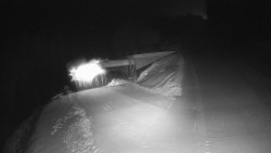 Modrá sjezdovka - dojezd k lanové dráze