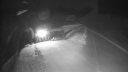 Modrá sjezdovka - dojezd k lanové dráze