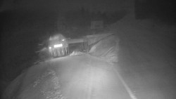 Modrá sjezdovka - dojezd k lanové dráze