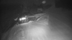 Modrá sjezdovka - dojezd k lanové dráze