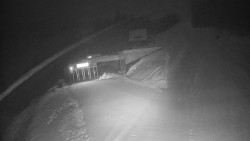 Modrá sjezdovka - dojezd k lanové dráze