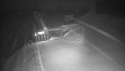 Modrá sjezdovka - dojezd k lanové dráze