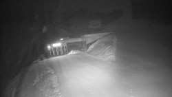 Modrá sjezdovka - dojezd k lanové dráze