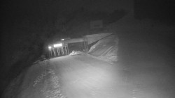 Modrá sjezdovka - dojezd k lanové dráze