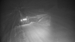 Modrá sjezdovka - dojezd k lanové dráze