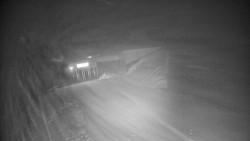 Modrá sjezdovka - dojezd k lanové dráze