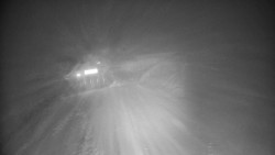 Modrá sjezdovka - dojezd k lanové dráze