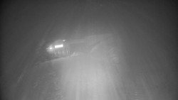 Modrá sjezdovka - dojezd k lanové dráze