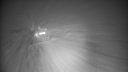 Modrá sjezdovka - dojezd k lanové dráze