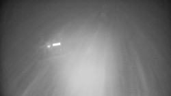 Modrá sjezdovka - dojezd k lanové dráze