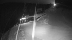 Modrá sjezdovka - dojezd k lanové dráze