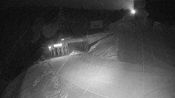 Modrá sjezdovka - dojezd k lanové dráze