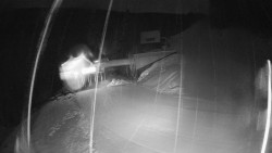 Modrá sjezdovka - dojezd k lanové dráze