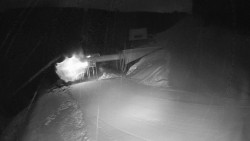 Modrá sjezdovka - dojezd k lanové dráze