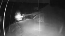 Modrá sjezdovka - dojezd k lanové dráze