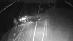 Modrá sjezdovka - dojezd k lanové dráze