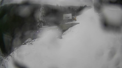 Modrá sjezdovka - dojezd k lanové dráze