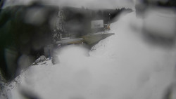 Modrá sjezdovka - dojezd k lanové dráze