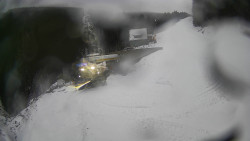 Modrá sjezdovka - dojezd k lanové dráze