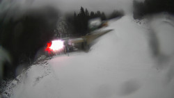 Modrá sjezdovka - dojezd k lanové dráze