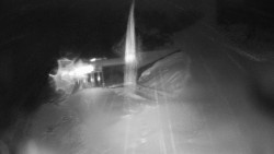 Modrá sjezdovka - dojezd k lanové dráze