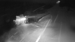 Modrá sjezdovka - dojezd k lanové dráze