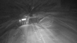 Modrá sjezdovka - dojezd k lanové dráze