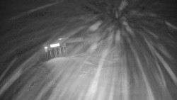 Modrá sjezdovka - dojezd k lanové dráze